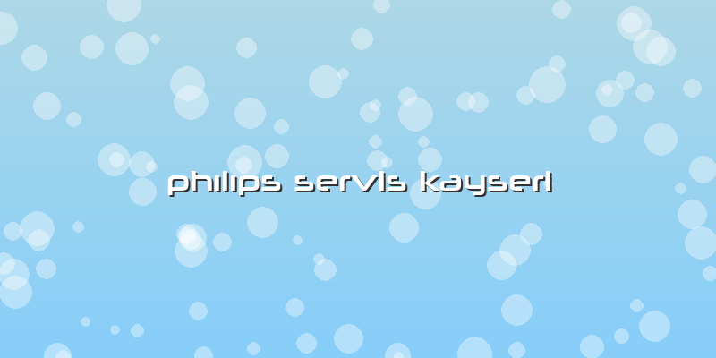 Phılıps Servis Kayseri