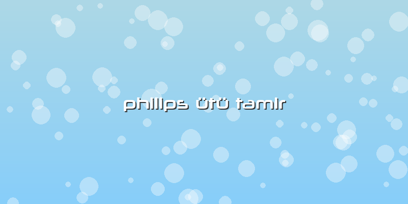 Philips ütü Tamir
