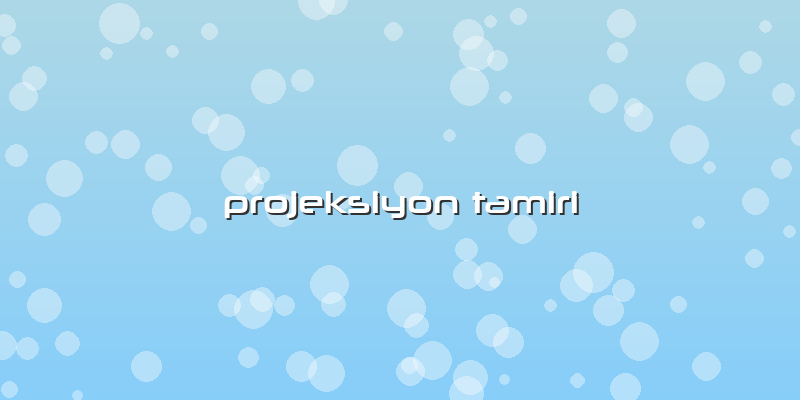 Projeksiyon Tamiri