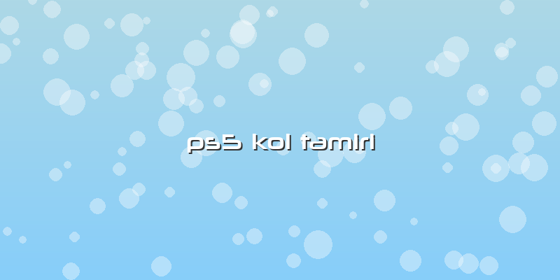 Ps5 Kol Tamiri