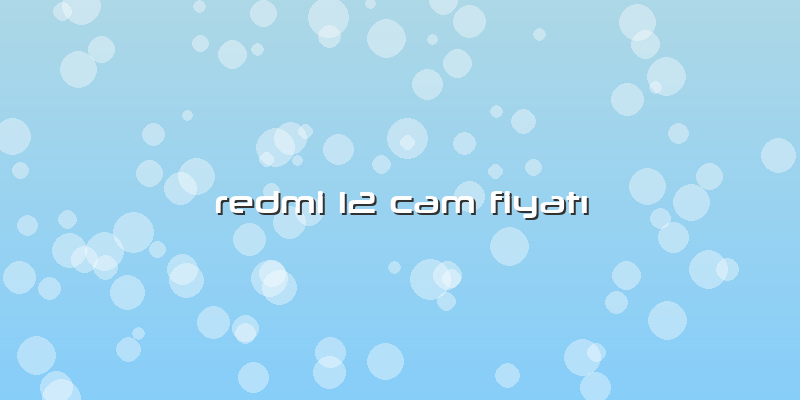 Redmi 12 Cam Fiyatı
