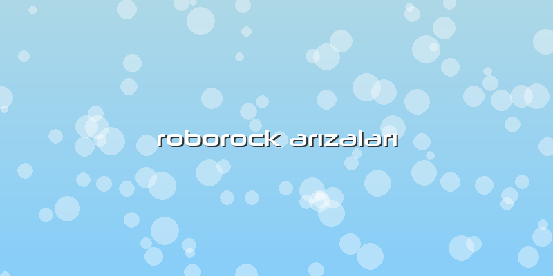 Roborock Arızaları