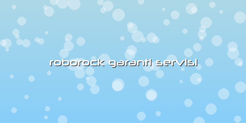 Roborock Özel Garantili Servisi