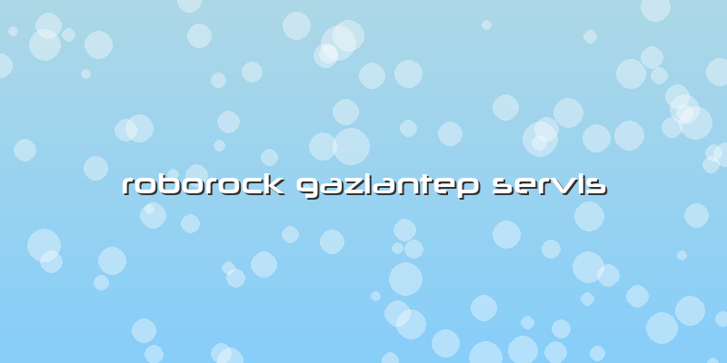 Roborock Gaziantep Özel Servis