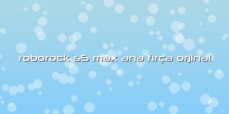 Roborock S5 Max Ana Fırça Orjinal