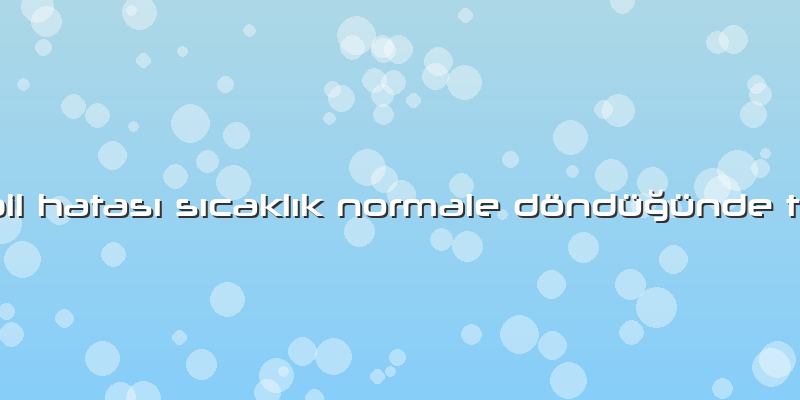 Roborock S7 Pil Hatası Sıcaklık Normale Döndüğünde Tekrar Deneyin