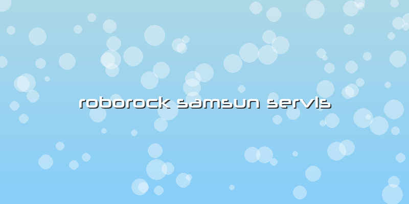 Roborock Samsun Özel Servis