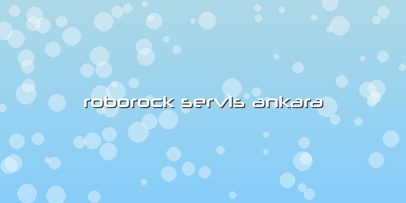 Roborock Özel Servis Ankara