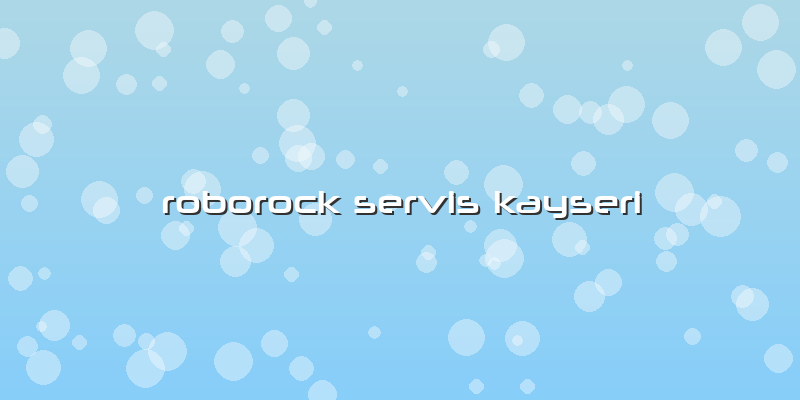 Roborock Özel Servis Kayseri