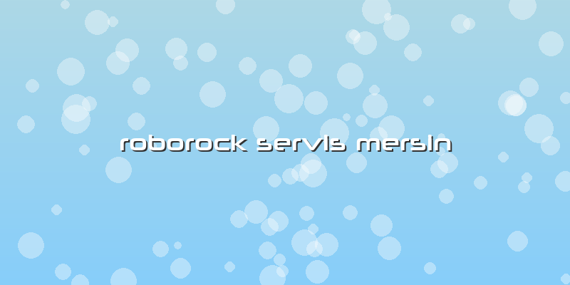 Roborock Özel Servis Mersin