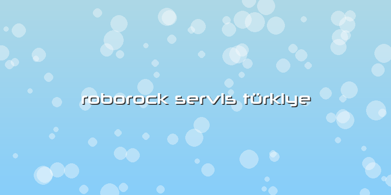Roborock Özel Servis Türkiye