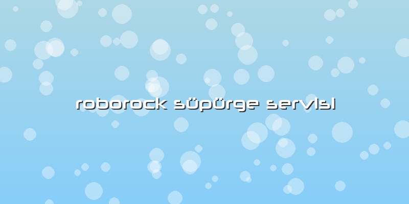 Roborock Süpürge Özel Servisi