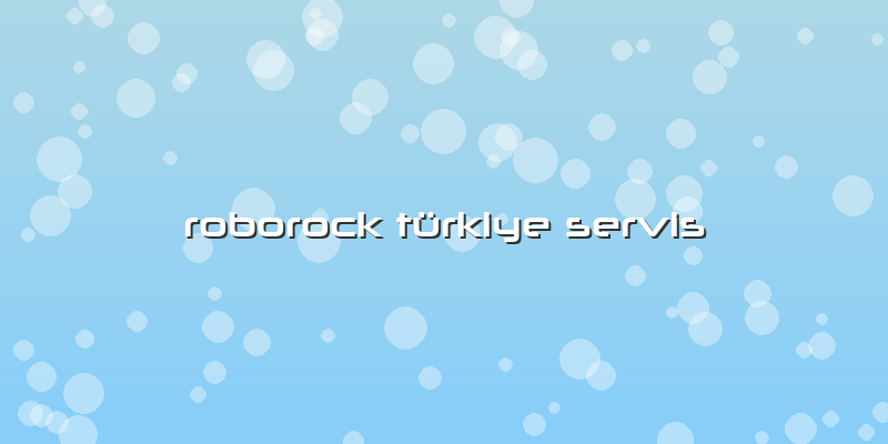 Roborock Türkiye Özel Servis