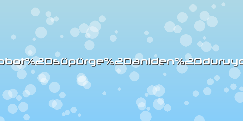 Robot süpürge aniden duruyor