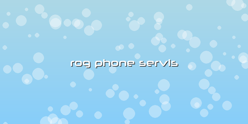 Rog Phone Servis