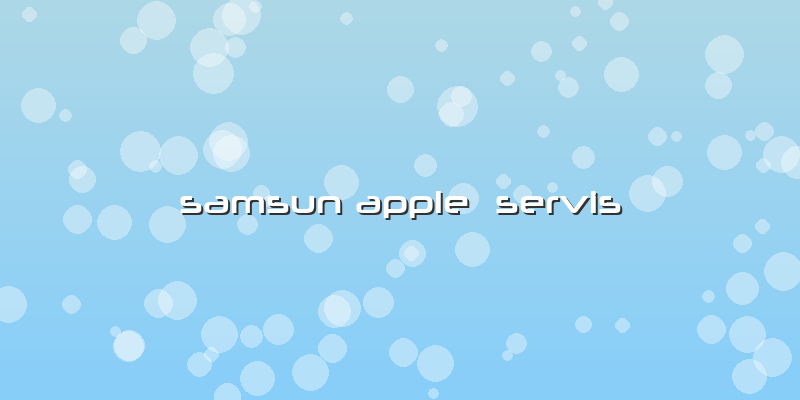 Samsun Apple  Servis