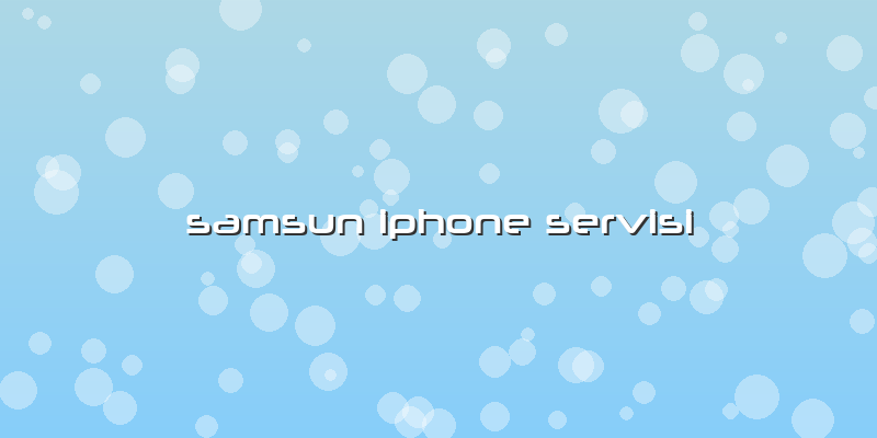 Samsun Iphone Servisi