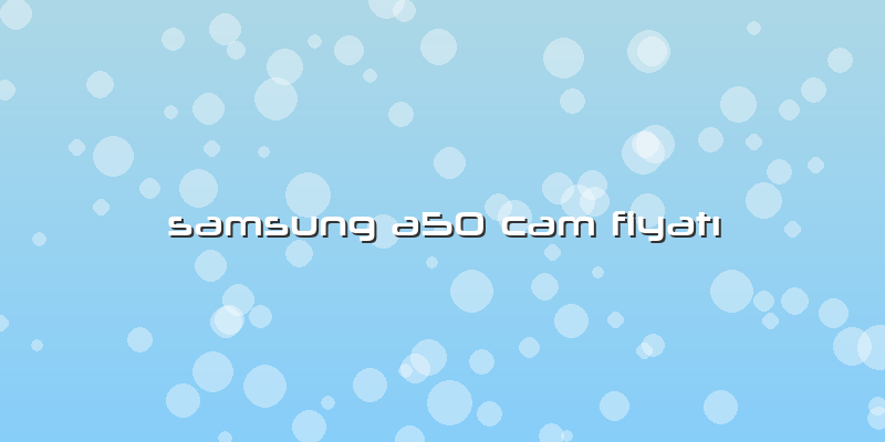 Samsung A50 Cam Fiyatı