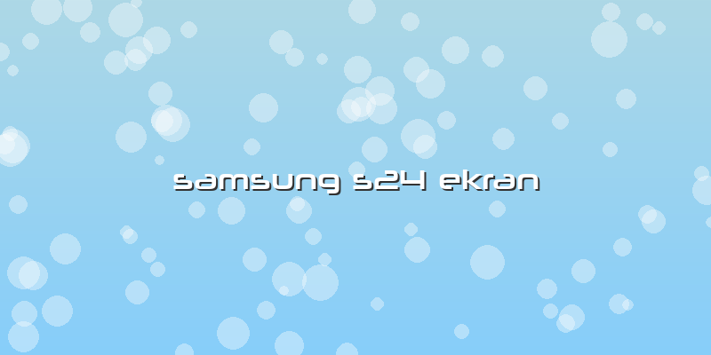 Samsung S24 Ekran