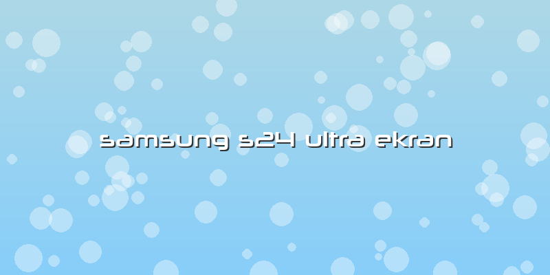 Samsung S24 Ultra Ekran