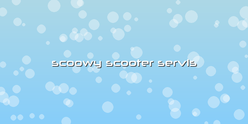 Scoowy Scooter Servis