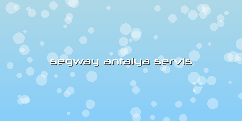Segway Antalya Servis