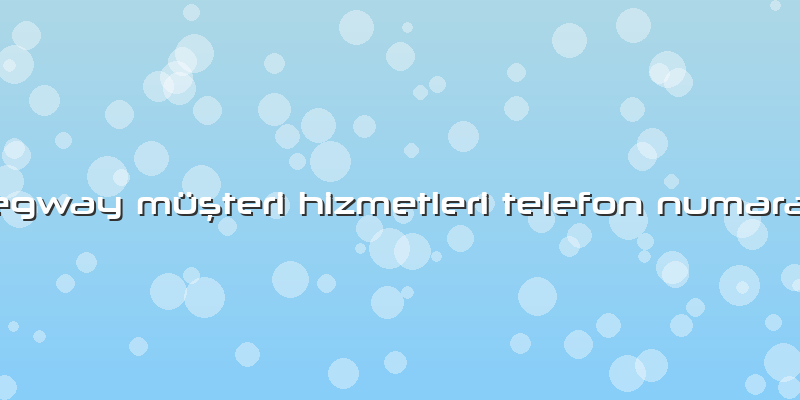 Segway Müşteri Hizmetleri Telefon Numarası