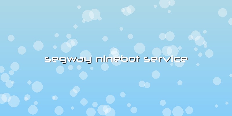 Segway Ninebot Service