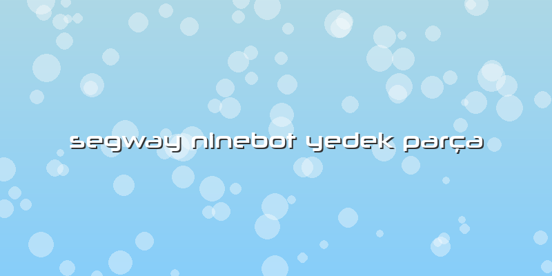 Segway Ninebot Yedek Parça