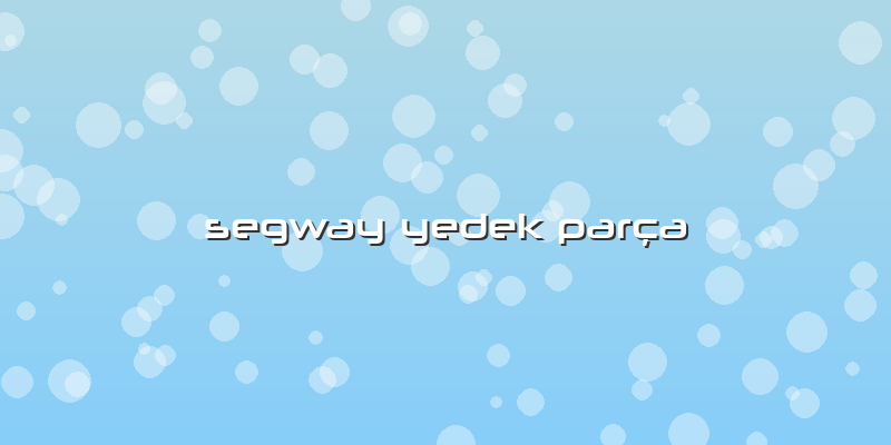Segway Yedek Parça
