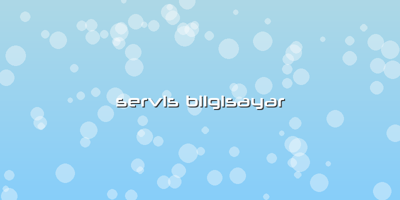 Servis Bilgisayar
