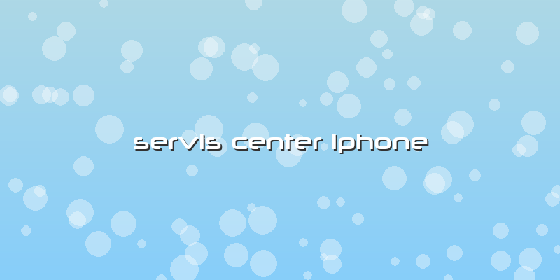 Servis Center Iphone