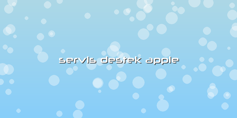 Servis Destek Apple