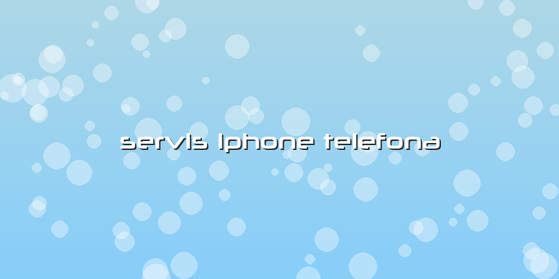 Servis Iphone Telefona