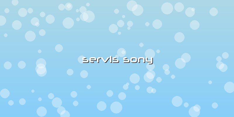 Servis Sony