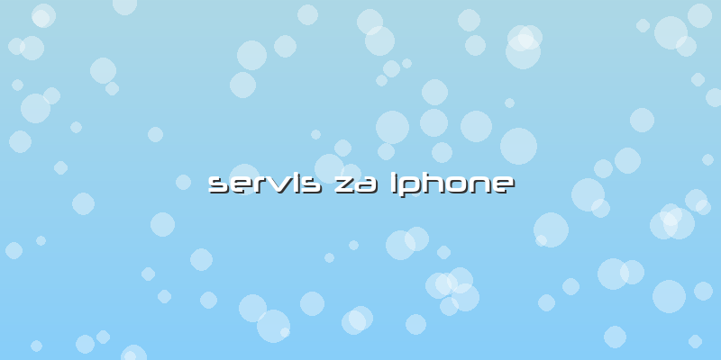 Servis Za Iphone