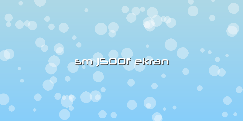 Sm J500f Ekran