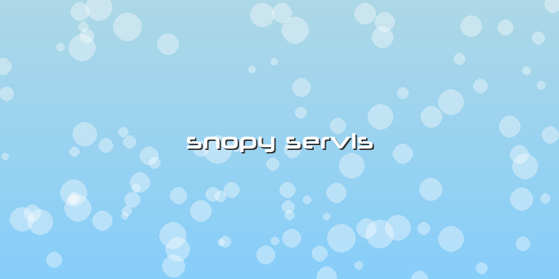 Snopy Servis