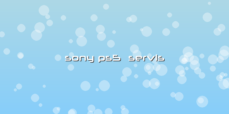 Sony Ps5  Servis