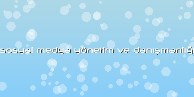Sosyal Medya Yönetim Ve Danışmanlığı