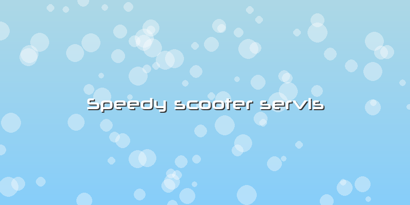Speedy Scooter Servis