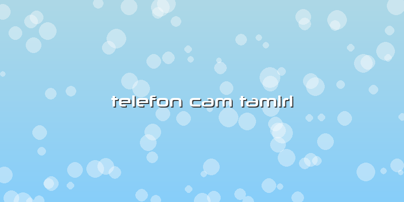 Telefon Cam Tamiri