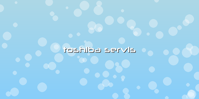Toshiba Servis