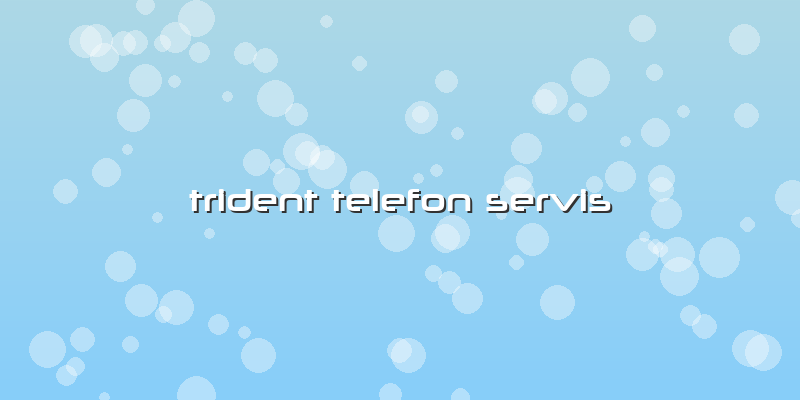Trident Telefon Servis