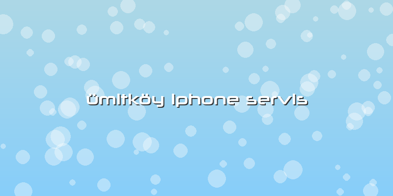 ümitköy Iphone Servis