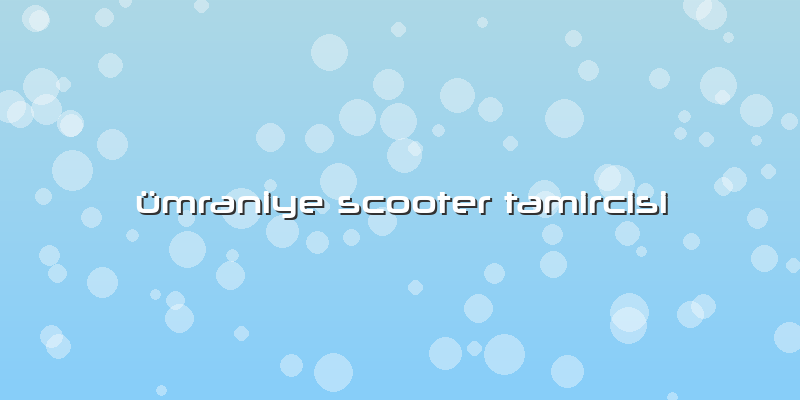 ümraniye Scooter Tamircisi
