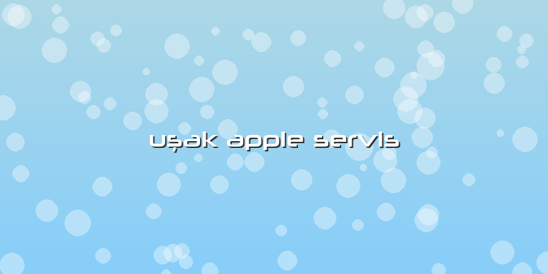 Uşak Apple Servis