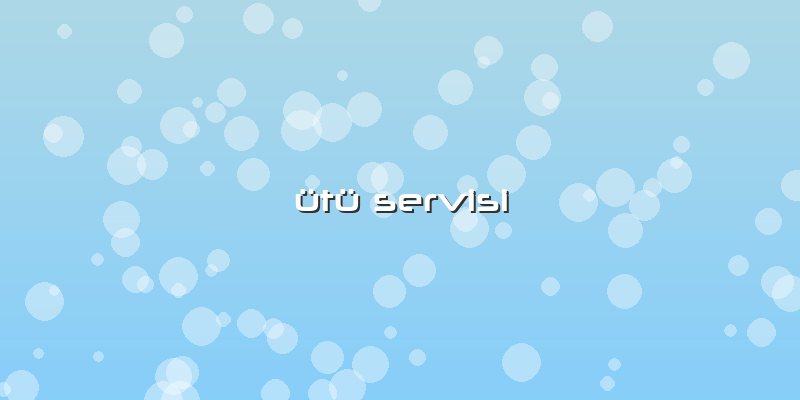 ütü Servisi