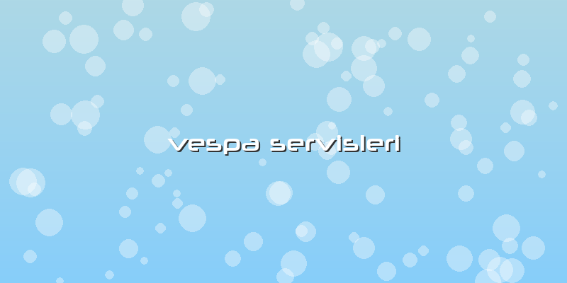 Vespa Servisleri