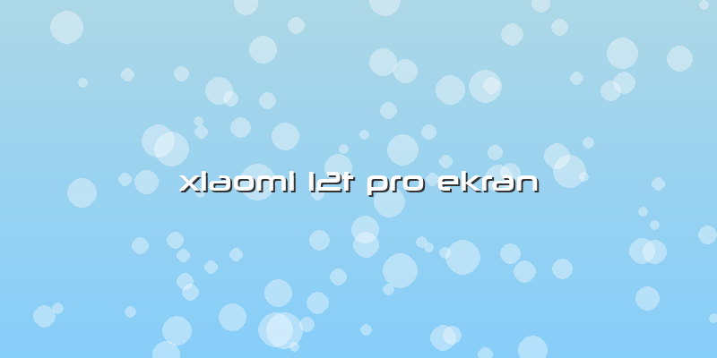 Xiaomi 12t Pro Ekran